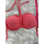 Aerie SWIMWEAR Women's Self tie Bandeau Swim Top Pink Small NWT Photo 3