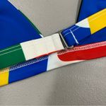 Mara Hoffman Swim Astrid Bikini Top Colorful White Red Green Blue NEW NWT Photo 5