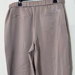 One 5 One Satin pull on Beige dress pants straight tapered leg Pockets size L NWT Photo 5