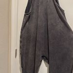 FREE PEOPLE Movement Jumpsuit Women Size Large Relaxed Oversized Gray Photo 6