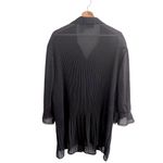 Maggie Barnes  Womens Oversized Top Size 2X Stretch Accordion Pleat Romantic Goth Photo 4