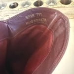 Etienne Aigner  Leather Oxblood Boots Womens Size 7 Heeled Feminine Work Office Photo 5