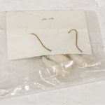 Vintage Made in Philippines White Seashell Dangle Earrings NEW Photo 2