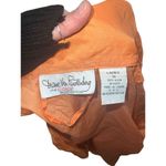 Diane Von Furstenberg Vtg 90s  Tangerine Orange Front Zip Nylon Rain Coat size 1X Photo 2