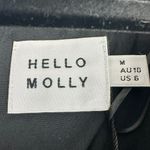 Hello Molly  No Time For Love Dress Size 6 Black Mini Wrap Balloon Sleeve Photo 9