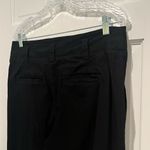 Maeve Anthropologie Naomi Linen Wide Leg Flare Pants Black Size 12 High Rise Photo 5