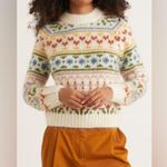 SAMSOE SAMSOE Simones Crew Neck Knit Sweater in Whisper White Large Photo 2