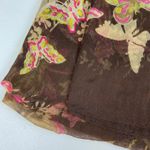 Charming Charlie  women's brown floral butterfly‎ lightweight sheer fashion scarf Photo 1
