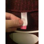 No Boundaries Red black cowl neck sweater with open back NoBo size medium Photo 2