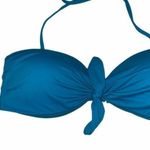 Primark  Teal Blue Tie Bust Halter Bikini Swim Top Women's Size 8 Photo 2