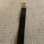 Chico's Chico’s Black Leather Painted Metal Medallion Clasp Adjustable Belt Photo 5