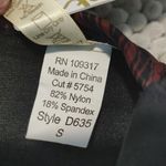 Swim Systems Black Maroon Bikini Top Swimsuit Size Small NWT #7318 Brown Photo 4