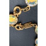 Swavorski Vintage SWAROVSKI Swan Tag AB Aurora Borealis Crystal Goldtone Bracelet Photo 4