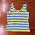 Vintage 70’s Terrycloth Blue and Yellow Striped Tank 🍄 Size M Photo 3