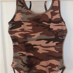 Zenana Premium Zenana Camo Print Tank Bodysuit Photo 0