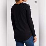 Caslon Waffle Knit Cotton Blend Henley Top Photo 2