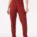 Outdoor Voices Windbreaker Cargo Pants Ripstop Adjustable Cuff Red Women’s L Photo 0
