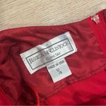 Gunne Sax  Jessica McClintock Vintage 1990s Red Satin Rhinestone Dress Size 5/6 Photo 2