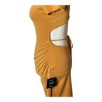 Lulus  Orange‎ Casual Allure Dark Mustard Back Cutout Fitted Mini Dress XS Photo 7