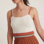 Marine layer  Caro Crochet Crop Tank Top Size Small Photo 2