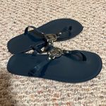 Michael Kors  Dark Navy Charm Jelly Sandals- Size 8 Photo 1