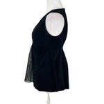 Amoressa Tankini Swim Top Sheer Front Panel Circle Detail Size Medium Black Photo 7