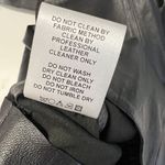 Camila Coelho NEW  Sz M Cora Leather Straight Leg Pants Split Hem Black Photo 12