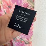 Lulus  Watch Me Grow Pink Floral Print Cold-Shoulder High-Low Dress Medium Photo 6