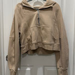Lululemon Tan (TRNH)  Scuba Oversized 1/2 Zip Hoodie  Photo 0