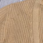 Pinque Cardigan Sweater M Medium Mustard Lace Up Back Yellow Gold Long Tunic Photo 3