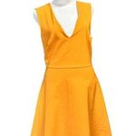 ZARA  Women women's size medium mustard yellow cutout sleeveless dress Photo 0