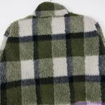 Madewell NEW (Re)sourced Sherpa Popover Tunic Jacket in Plaid, L,NB532 Photo 7