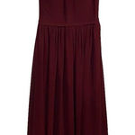 Azazie  Bridesmaid Prom Formal Dress Size A4‎ Maroon Chiffon Floor Length Halter Photo 0