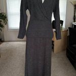 Vintage Donna Toran Wool Blend Gray 2pc Skirt Set Long Sleeve Size M Size M Photo 14