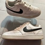Nike  Cream and Black Low-Top Sneakers Photo 5