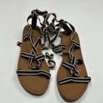 American Eagle  Women's Strappy Sandals - Black and Tan 9 Photo 0