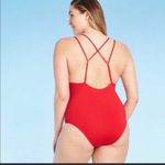 NWT Sunn Lab Swim Red Strappy Back One Photo 1