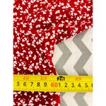 LC Lauren Conrad Lauren Conrad Red Heart Print Flutter Sleeve Blouse V-Neck Size XL Photo 2