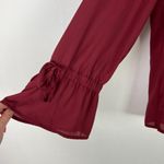 J.Crew Mercantile Bow-Sleeve Top Red Size 10 EUC L2544 Photo 5