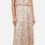 Donna Morgan  Tiffany Sequined Dress (COLOR - Rose Quartz - SIZE 10)‎ Photo 0