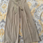 Elie Tahari Nordstrom  beige pleated wide leg trouser pants size 6 Photo 0