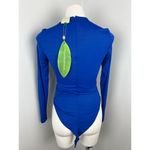 Farm Rio  Bright Blue Knot Bodysuit Small Photo 2