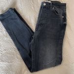 Free People  Women's Distressed‎ Jeans Skinny Button Fly Slim Fit Black Size 26 Photo 10