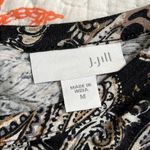 J. Jill women’s sz medium black floral paisley long sleeve pullover shirt dress Photo 1