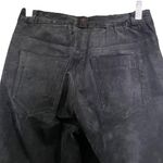 Vintage 90s Colebrook & Co Black Suede Pants Straight Leg 5 Photo 3