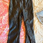 Tinseltown black leather flare pants  Photo 1