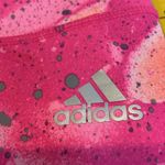 Adidas 139 NWT  Climalite Pink Mid Rise Capri Floral Summer Small Photo 4
