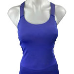 Ivy Park Blue Sleeveless Cross Back Yoga Workout Athletic Tank Top Size XS Photo 0