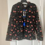 O'Neill Black and Pink Floral Teddy Jacket Photo 2