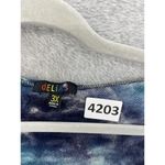 Delia's  Women's Button Front Cardigan Cropped Blue Tie Dye Plus Size 3X Scoop Photo 8